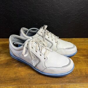 Ashworth Cardiff ADC White Blue Spikeless Golf Shoes Mens 10 G54282